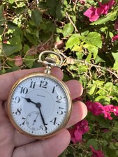 Vintage Howard 14k Solid Gold RAILROAD GRADE Mens Pocket Watch Estate Antique