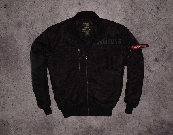 Herren Alpha Industries Jacke Schwarz Nylon 44 / XXL /