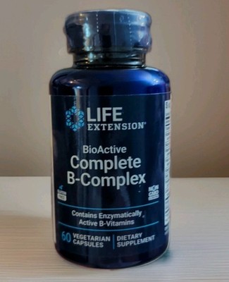 Life Extension Bioactive Complete B-Complex Energy Metabolism Supp 60 Ct 11/2027