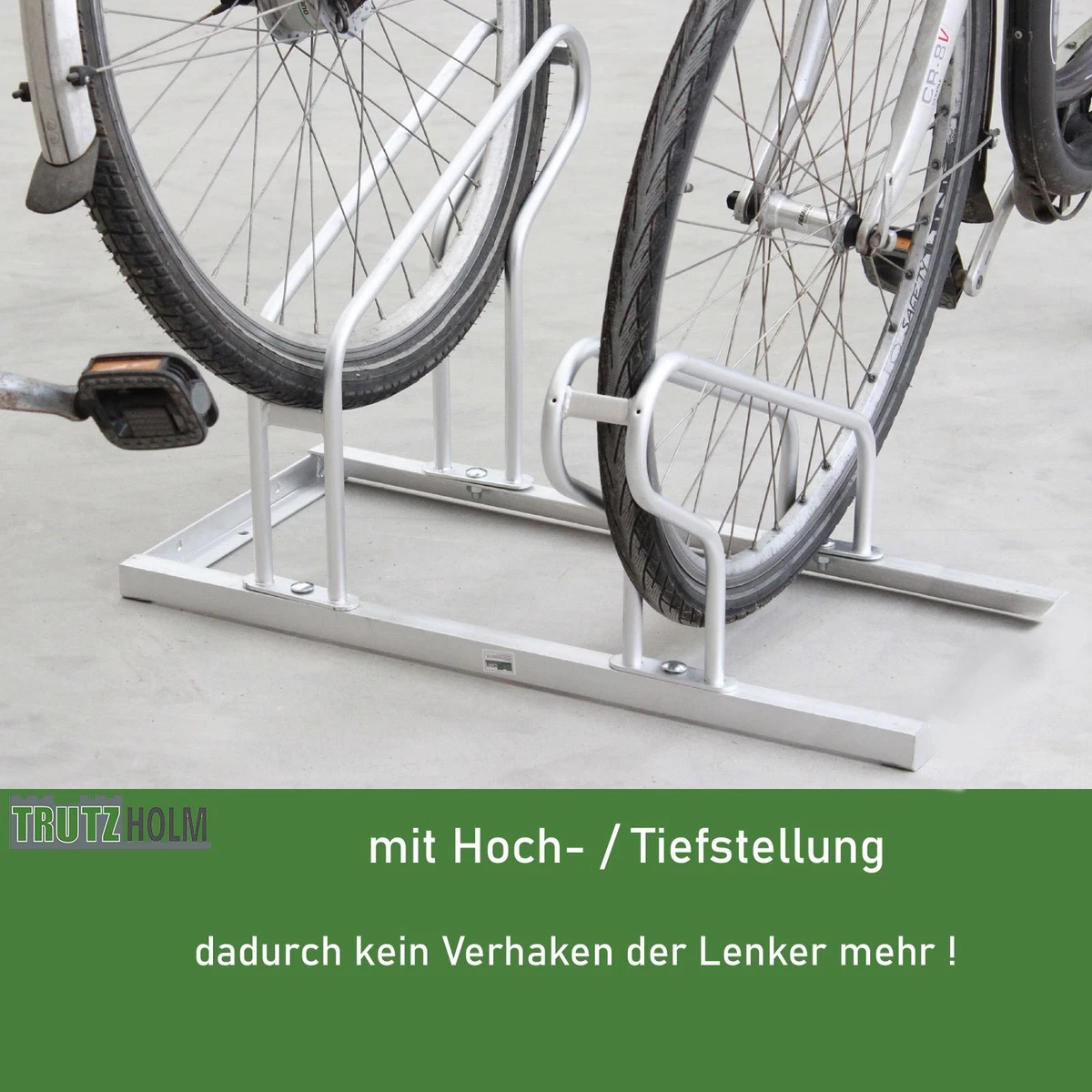 Fahrradständer für 6 Fahrräder Hoch Tief 2x3 Fahrrad Ständer Aufstellständer
