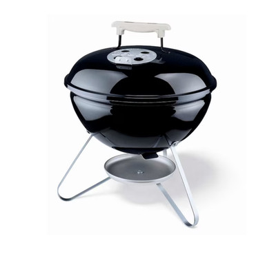 Weber Smokey Joe Silver 147-Sq. in Black Portable Charcoal Grill