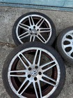 18 Alloy Wheels  Tyres 225 40R18 BMW 1 Series Audi A3 VW Golf Caddy LEON