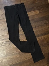 The Row Long Fitted Black Stretch Bootcut Denim Pants M $995
