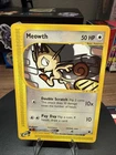Meowth Expedition Base Set 121/165 Pokémon 2002 Vintage E Reader WOTC