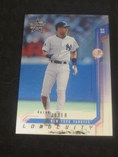 2001 Leaf Rookies and Stars Longevity #2 Derek Jeter Yankees /50  