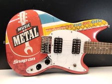 SQUIER by Fender x SNAP-ON TOOLS Mustang Guitar, Metal & Music, Store Display!