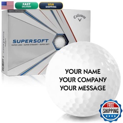 Callaway Golf Supersoft Personalized Golf Balls