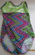 Motionwear Girls Leotard Small 5 6 Shoulder to seam 19 In Chest 23 in Shiny Top