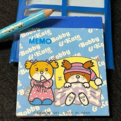 BOBBY & KATE RIBBON VINTAGE SCHOOL SET 1981 LUGGAGE LABEL NUEVO. - Foto 6 di 9