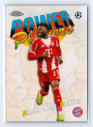 2025-26 Topps Chrome UEFA Club Competitions #PP-19 Alphonso Davies Power Players