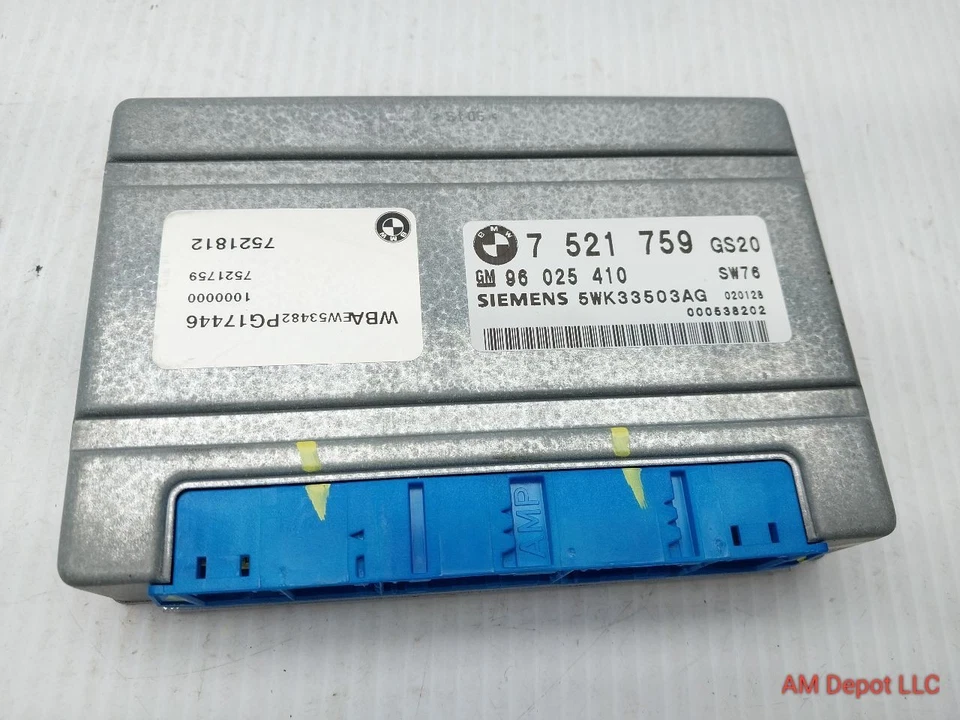 BMW 330xi 325xi E46 2002 módulo de control básico módulo de transmisión EGS TCM  Foto 4 de 4