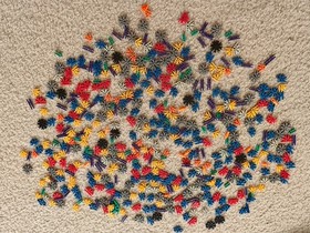 k'NEX Knex doubleshot coaster and 521 super value and extra cars used mixed lot