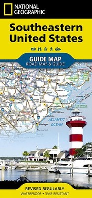 Southeastern USA Map: Guide Maps by Nat Geo Maps (English) Folded Book