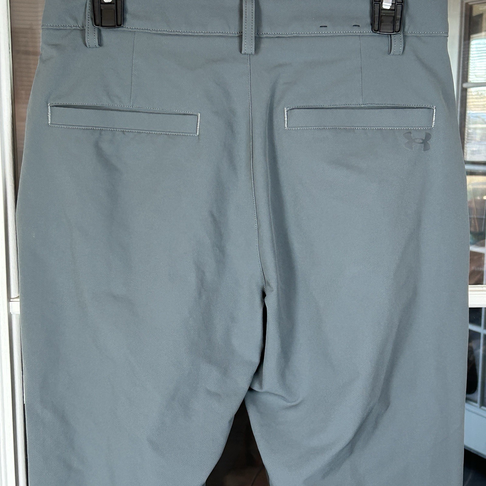 Under Armour Performance Pants Gray Flat Front Si… - image 6