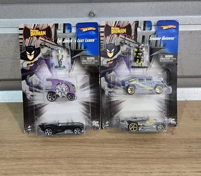 2006 MATTEL HOT WHEELS BATMAN THE JOKER'S LAST LAUGH  DIE CAST TOY CAR Lot Of 2