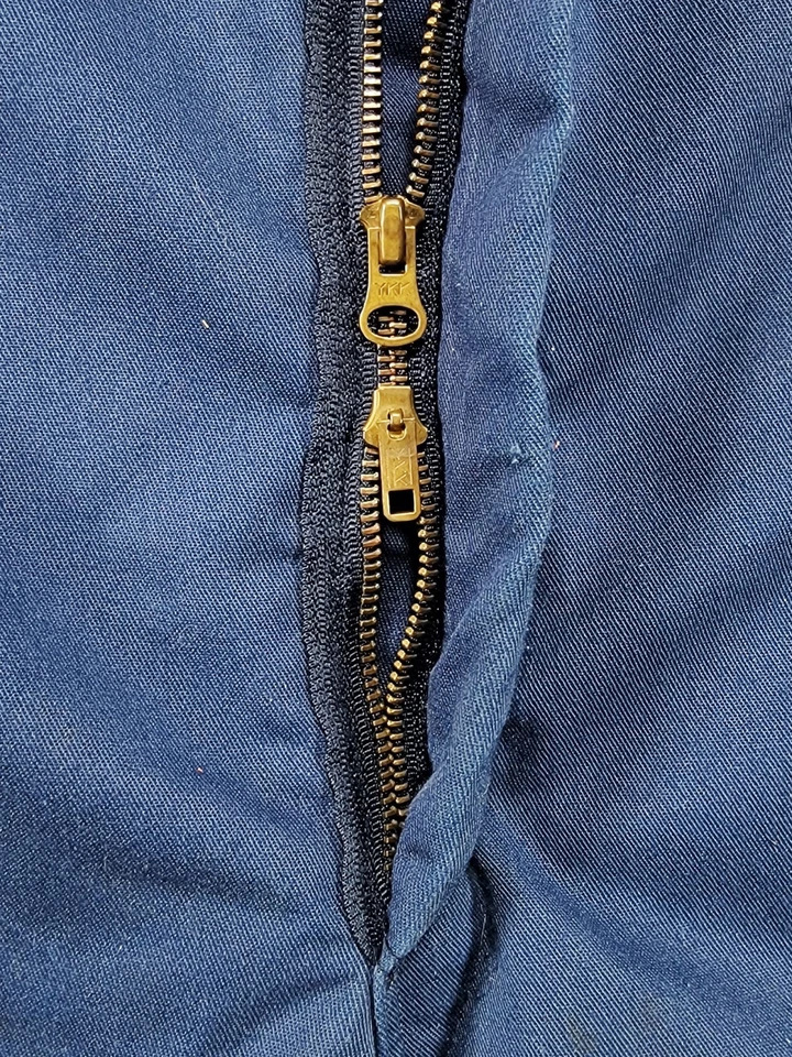 VINTAGE Mens Walls Blizzard Pruf Coveralls Large 42-44 Navy Workwear Made In USA - Image 4 of 4