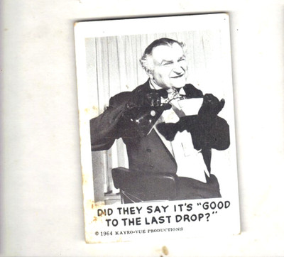 1964 Leaf The Munsters Trading Card #54 GRANDPA, GOOD TO THE LAST DROP