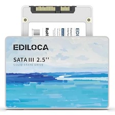 Ediloca 4TB SSD Internal Solid State Drive, 2.5" SATA III 6Gb/s, Up to 520MB/...