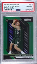 2018-19 Panini Prizm Green Prizm Donte DiVincenzo #246 PSA 10 GEM MT 03ij