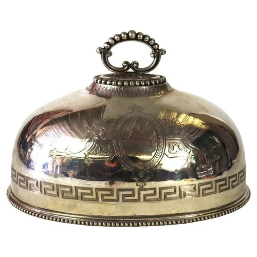 Antique Sheffield Victorian Silver Plated Dome C1890