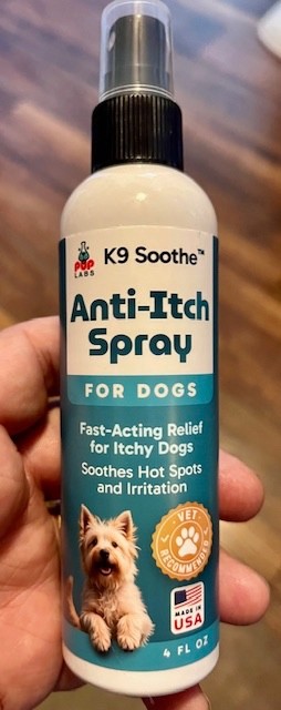 Pup Labs K9 Soothe Anti-Itch Spray (Hot Spots Too), FOR DOGS - Vet Recommended!