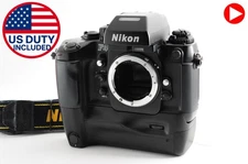 [N MINT+ Strap] Nikon F4E F4 E AF SLR Film Camera MB-23 Battery Grip From JAPAN
