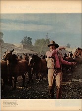 1969 Vintage Print John Wayne Movie The Undefeated West America Ranch Country
