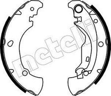 METELLI Bremsbackensatz Trommelbremse Hinten für FIAT BRAVO I (182) BRAVA (182)