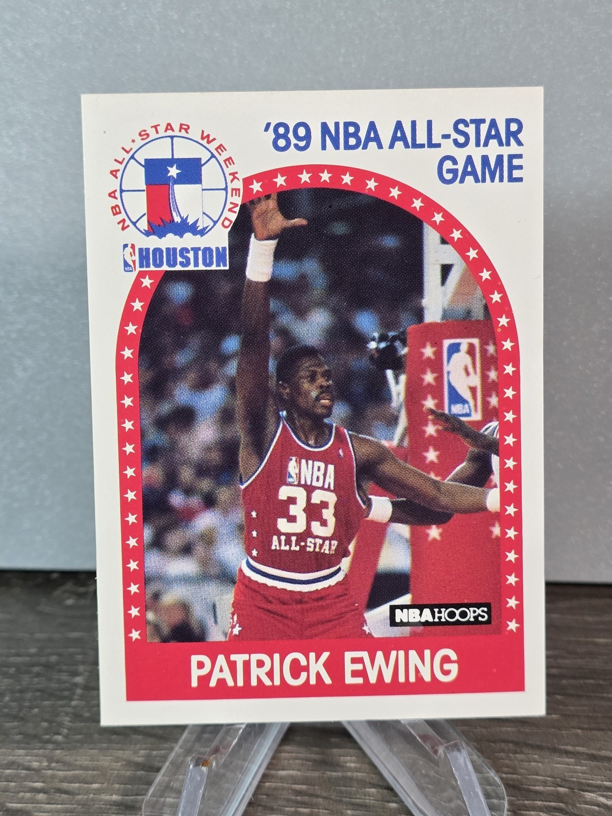 1989-90 Hoops All-Star Panels Perforated #159 Patrick Ewing New York Knicks