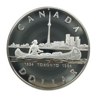 Kanada 1984 1 Dollar 150 Jahre Stadt Toronto | Silber