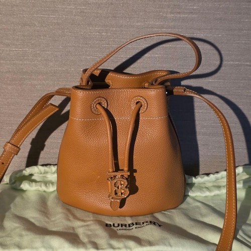 Burberry Leather Bucket Bag Shoulder Bag