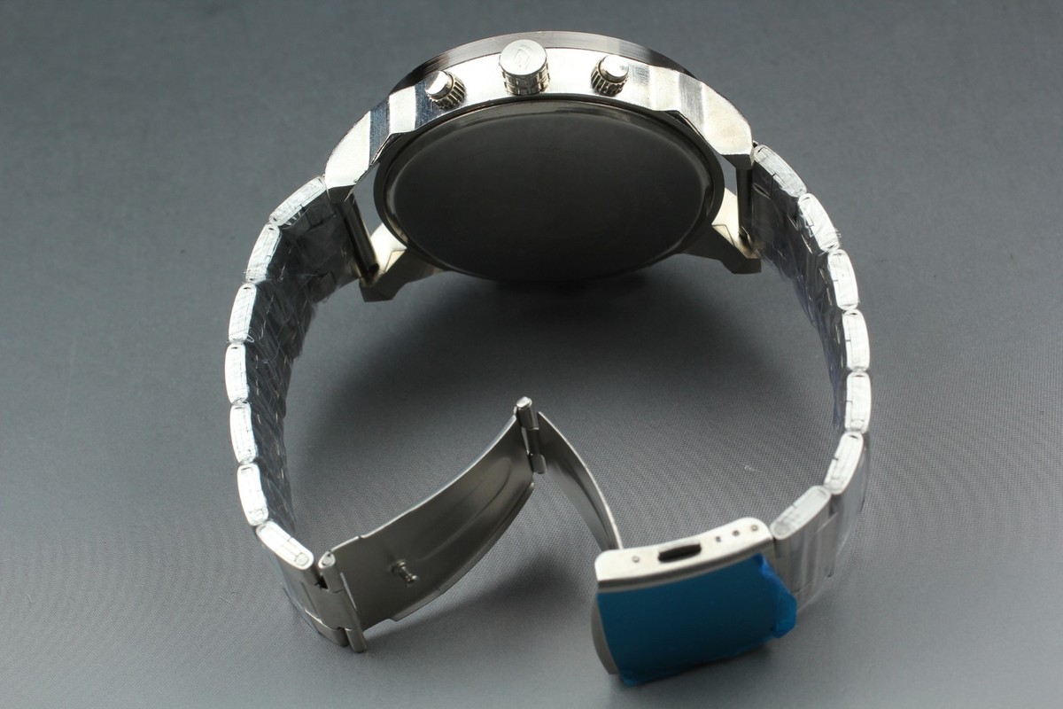 【Masa】 Amazon.com: Diesel Mr. Daddy 2.0 Stainless Steel and Leather