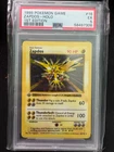 PSA 5 Pokemon Base Set 1st Edition Holo Rare Zapdos 16/102 EX Condition!