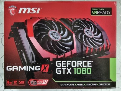 NVIDIA MSI GeForce GTX 1080 Gaming X 8GB GDDR5X Grafikkarte mit OVP TOP Zustand