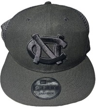 Nebraska Huskers Black On Black Embroidered EZ Fit New Era Cornhuskers Cap RARE