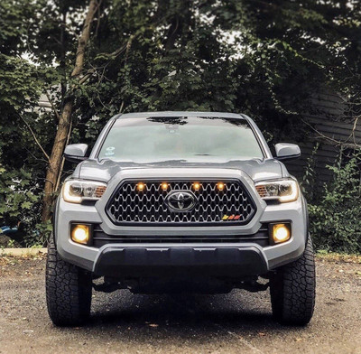 Toyota LED Raptor Grille Lights, Wiring Harness 3rd Gen Tacoma Honeycomb 18-19