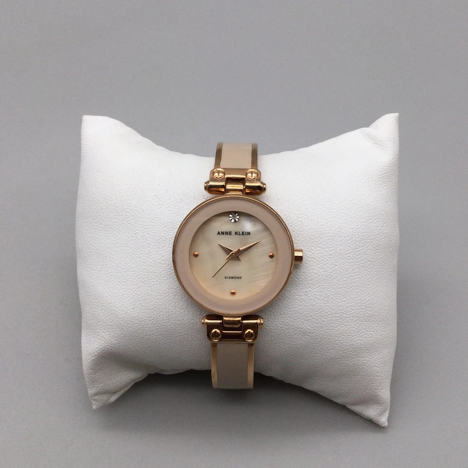 Anne Klein Diamond Accent Women's Watch 28mm Rose Gold Stainless Steel Band - Image 2 of 4