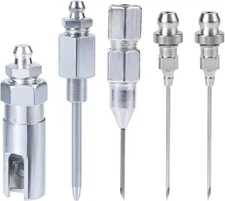 5pcs Grease Gun Needle Tip Kit, Dispenser Hardened Steel... 