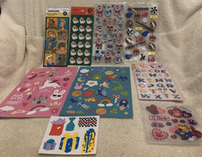 13 Sheets Lot Scrapbook Stickers Scooby-Doo Christmas Sports Kids Animals 250 