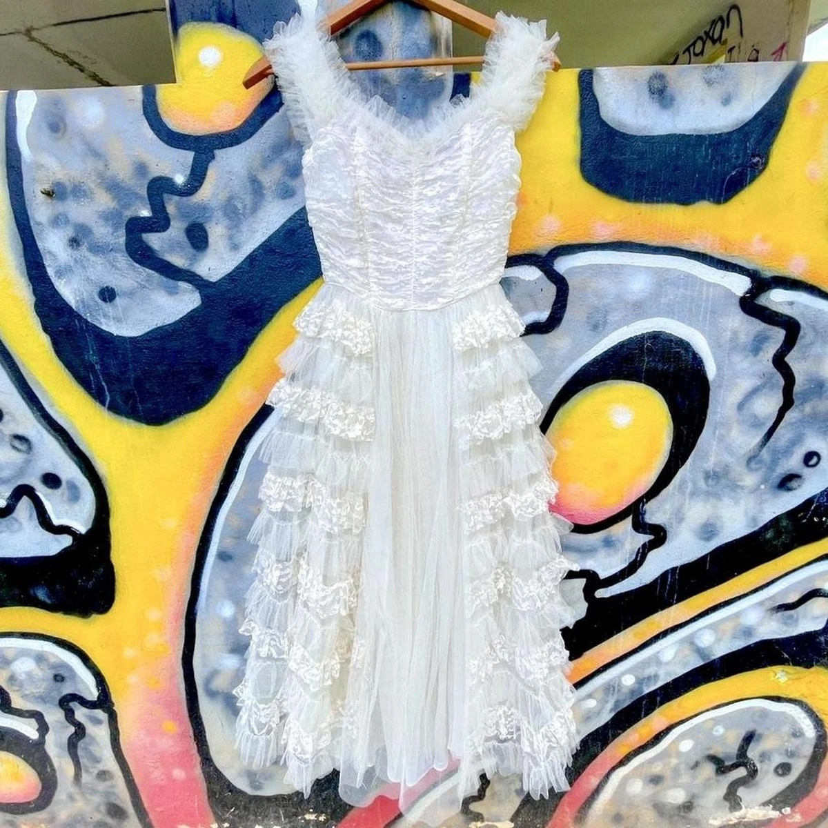 white cotton dress ALMA Mini so please consider your drop:SC25 SEPTEMBER CAPSULE Size:32X38 Oh Polly San Marino