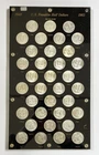Franklin Half Dollars 1948-1963 Complete Set In Capital Holder (35 Coins)