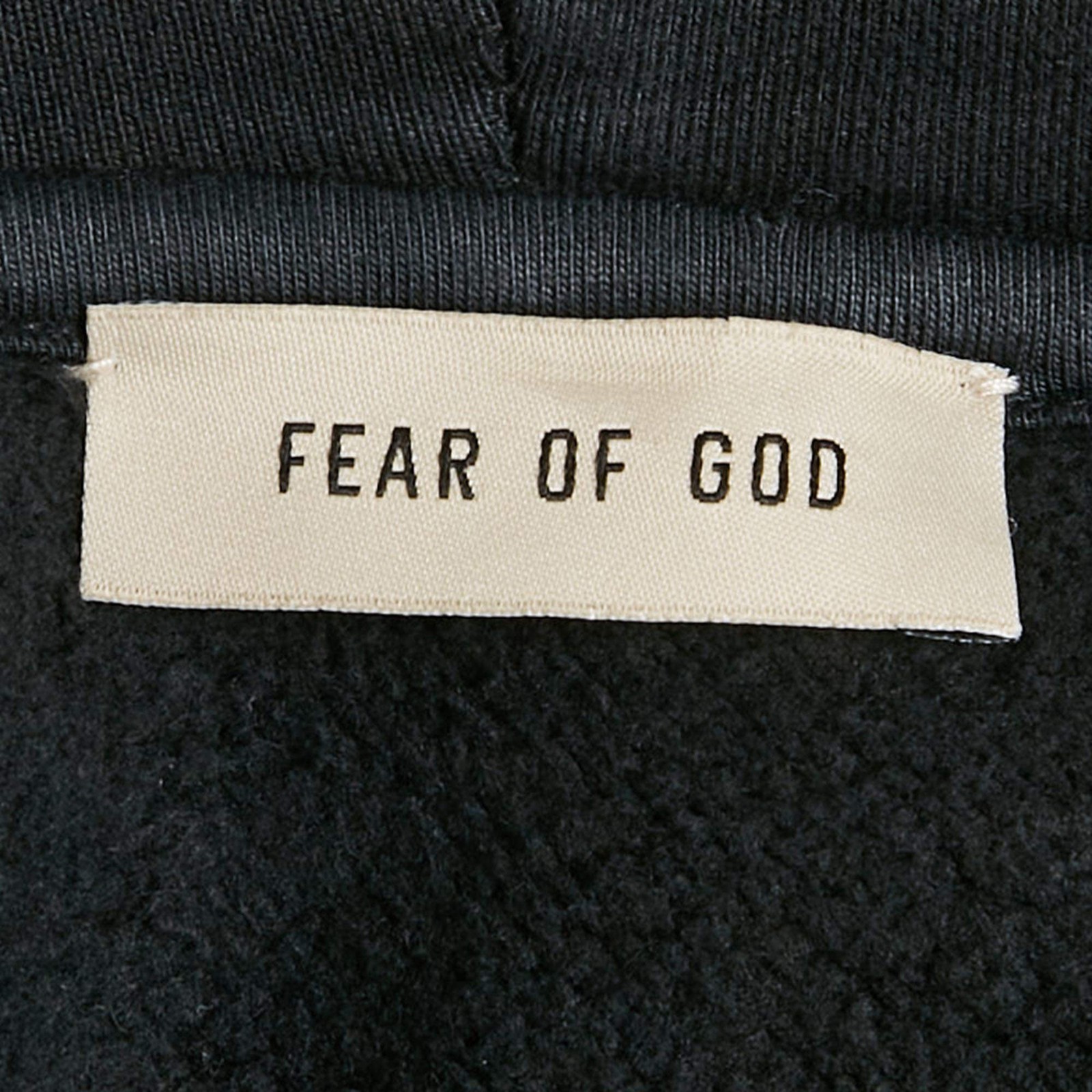 Fear of God Black Cotton ZipUp Oversized Jacket M thumbnail 4