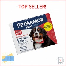 PetArmor Plus Flea and Tick Prevention for Dogs, X-Large Dog Flea and Tick Treat