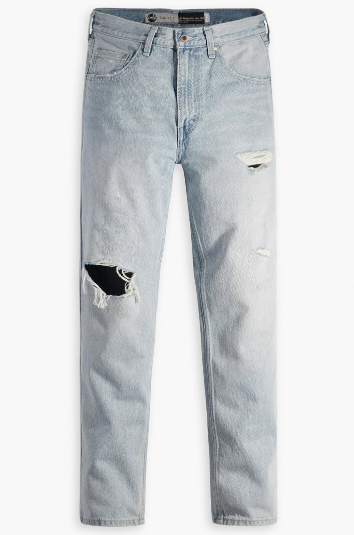 Levi's Silver Tab Loose Fit Distressed Light Wash Denim