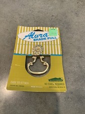 vtg NEW Alura Shade Pull rolling shade Flower made in USA NOS