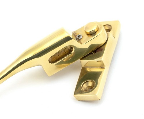 From The Anvil 45397 Polished Brass Night-Vent Locking Peardrop Fastener - RH - Picture 5 of 5