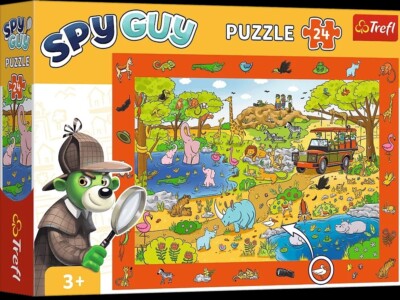 5900511155914 Puzzle 24el Safari Rodzina Treflików TREFL 15591 TREF TREFL