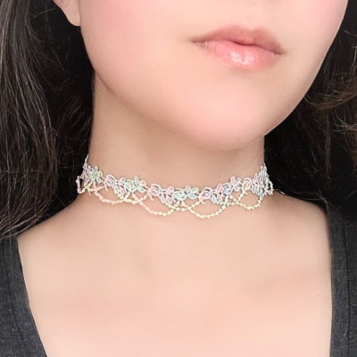 Floweralight Collier Ras Du Cou à 3 Rangées De Strass étincelants