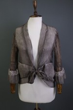 VTG Elisa Cavaletti Brown 100% Silk Chiffon D...