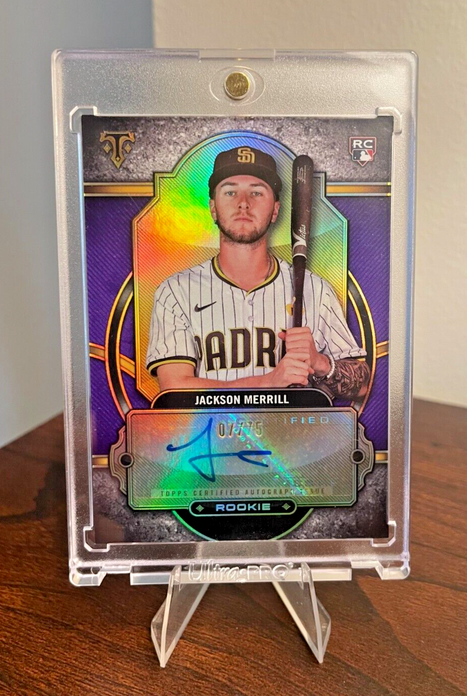 2024 Topps Triple Threads JACKSON MERRILL Rookie Auto /75 RC Padres #RA-JM